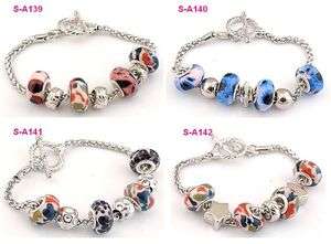 new style charm bracelet fit European bead S A139 142  