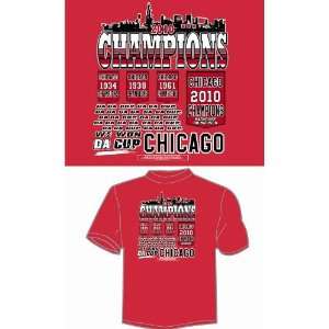 Encore Select A T1 Victorysong Chicago Hockey Victory Song Red T Shirt 