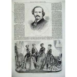  Paris Fashion 1867 Portrait Mr Weiss Eminent Singer Art 