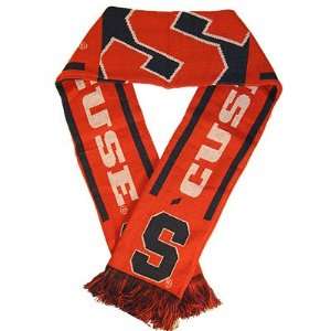  Syracuse Orangemen Warm Woven Knit Stripe Team Scarf 