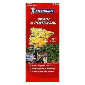  Spain & Portugal Map Mul edition Michelin Books
