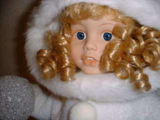 ANIMATED SNOW BABY GIRL CHRISTMAS MOTIONETTE Snowball  