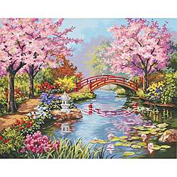 Dimensions Japanese Garden Paint by Number Kit  Overstock