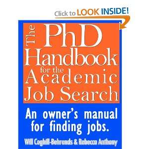  The PhD Handbook for the Academic Job Search An owners 