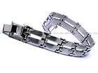 Mens Stainless Steel Bracelet Bangles Silver Chain Link w/ Tracking 