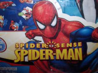 Spiderman Sense`4 Piece Twin`Comforter Set Bed In A Bag  