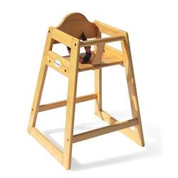 Foundations Hardwood High Chair in Natural  