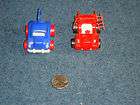   VINTAGE 1970S TOY SOFT PLASTIC TOY FIRE TRUCK, TOW TRUCK. BIG WHEELS