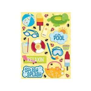  K&Company Water Fun Pool Grand Adhesions Stickers Arts 