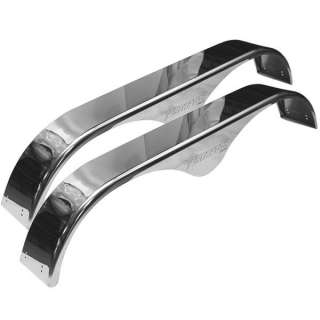 STRATOS POLISHED SS TANDEM AXLE BOAT TRAILER FENDERS  