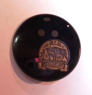 Vintage BPO DOES Enamel Bowling Ball Pin, Unique!  