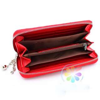 new lovely bowknot lady women handbag long wallet purse  