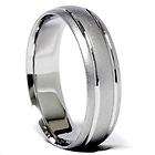   Gold Mens Brushed Double Inlay Wedding Band Anniversary Ring (7 12