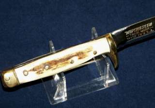 Old Vintage Handmade Custom Hunting Knife Winchester  