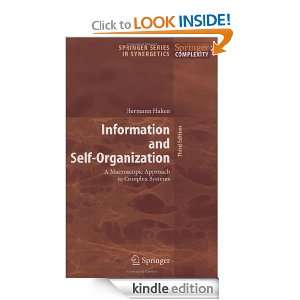 Information and Self Organization A Macroscopic Approach to Complex 