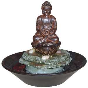  Eternity Tabletop Fountain Garden Buddha Cobblestone 