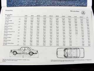 1979 Mercedes Benz Advertising Booklet 240 280 300 450+  