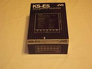 JVC KS E5 S.E.A CAR Stereo Graphic Equalizer Made In Japan NEW IN BOX 