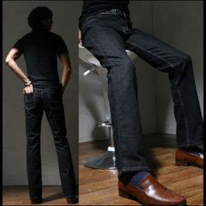 Mans Slim Boot Cut Jeans Denim 28 30 32 34 NWT(G6097) 076783016996 
