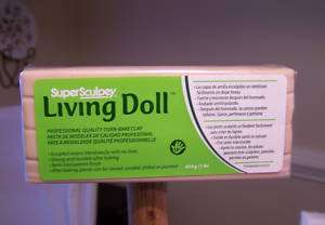 Living Doll Super Sculpey Beige Oven Bake Clay 1 lb  