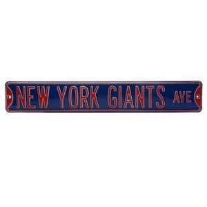   York Giants 36 x 6 Royal Blue Steel Street Sign
