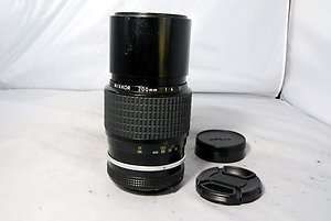 Nikon 200mm f4 AI lens manual focus Nikkor prime  