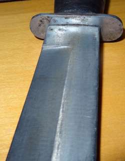   MK1 USN Navy Knife WWII World War 2 w/ Leather Sheath Fighting Knife