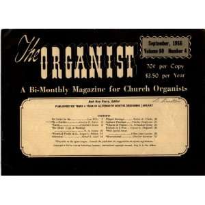  Organist September 1956 (A Bi Monthly Magazine for Church Organists 