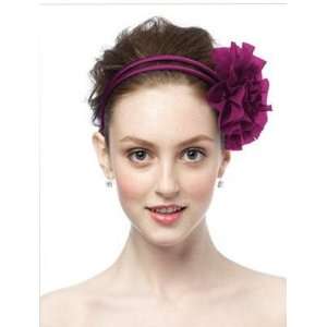  Merlot Chiffon Flower Pin/Headpiece Beauty