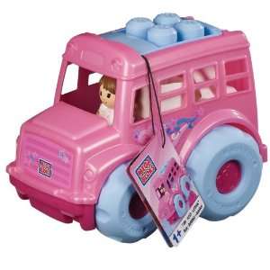 Mega Bloks Lil Pink Bus: Toys & Games