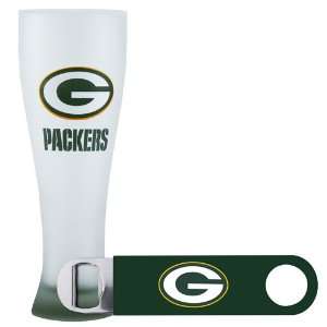  Green Bay Packers Pilsner and Opener Gift Set Sports 