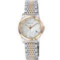 Gucci Womens Timeless Mother of Pearl Diamond Dial Quartz Watch 