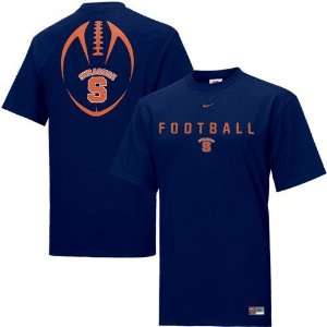  Nike Syracuse Orange Navy Blue Team Issue T shirt Sports 