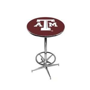 Texas A&M Aggies Pub Table w/ Foot Ring Base Kitchen 