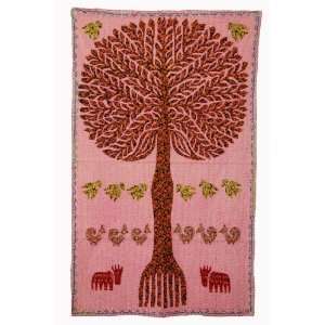  Fantastic Tree of Life Cotton Wall Hanging Tapestry with 