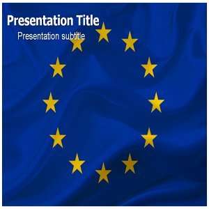 European Flag PowerPoint Template   European Flag PowerPoint (PPT 