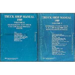   600 8000 Medium and Heavy Truck Repair Shop Manual Set Ford Books