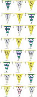 BUNTING FONT. machine embroidery designs  