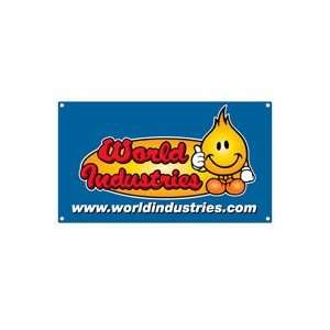  World Industries Flameboy Oval Banner: Sports & Outdoors