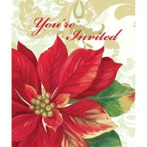  Christmas Poinsettia Party Invitations: Health & Personal 