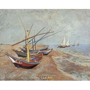 Fishing Boats on the Beach, Saintes Maries De La Mer, c 