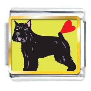 Bouvier Dog Animal Photo Italian Charms Bracelet Link
