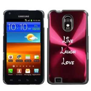   Aluminum Plated Hard Back Case Cover H34 Live Laugh Love Cell Phones