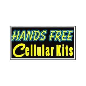  Hands Free Cellular Kits Backlit Sign 15 x 30