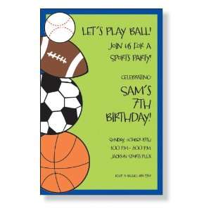  Sports Madness Party Invitations 