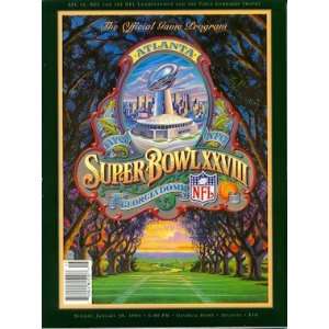 1994 Super Bowl XXVIII Program   Cowboys / Bills:  Sports 