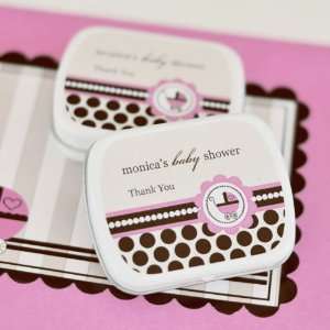  Pink Baby Carriage Mint Tin Favors