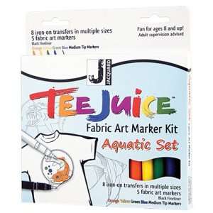 Jacquard Paint, Dye & Art Products PENBX11 TEE JUICE FABRIC MARKER KIT