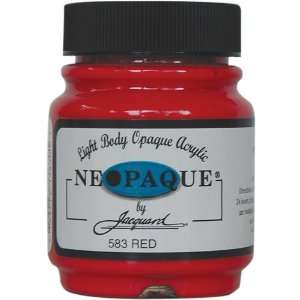  Jacquard Products 2 1/4 Ounce Neopaque Acrylic Paint, Red 