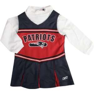  New England Patriots Girls 7 16 Long Sleeve Cheerleader 